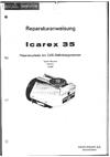 Zeiss Ikon Icarex manual. Camera Instructions.